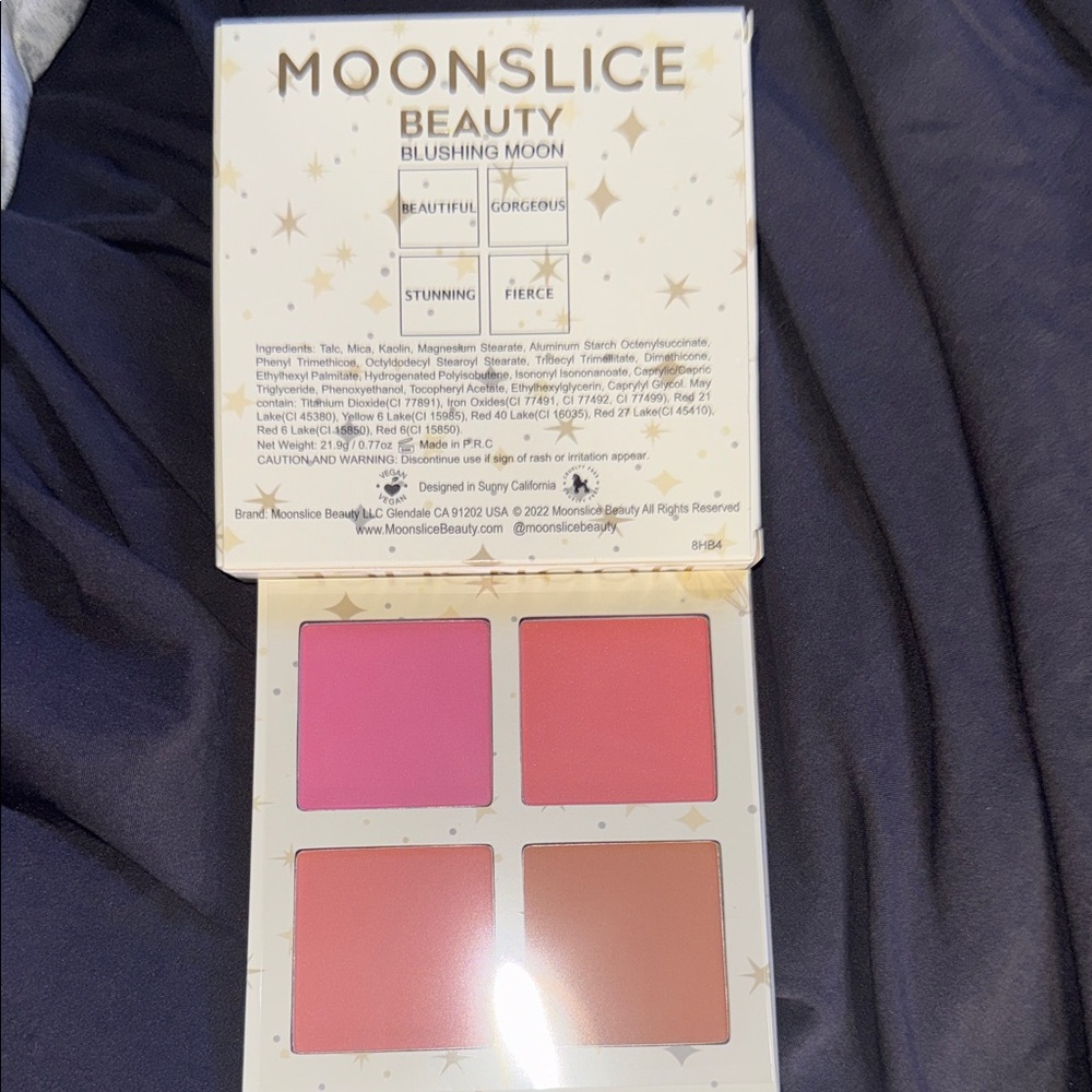 Moonslice Beauty Blush Palette - Cream & Gold